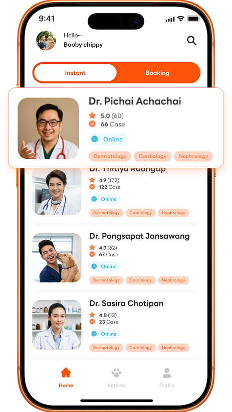 Petsinto แอปพลิเคชันปรึกษาสัตวแพทย์ออนไลน์ สำหรับเจ้าของสัตว์เลี้ยง