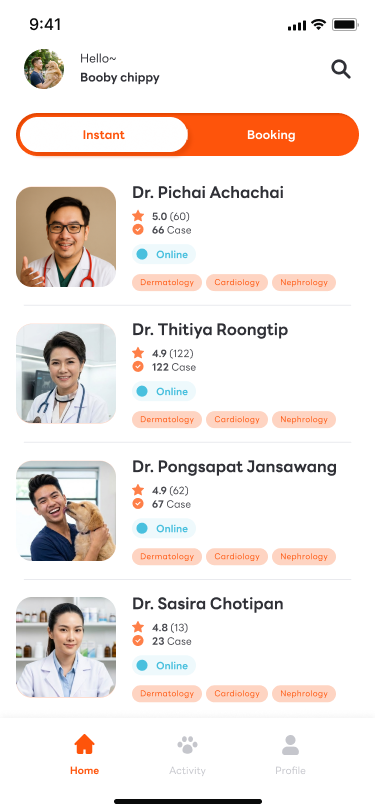 สร้างโปรไฟล์สัตว์เลี้ยง